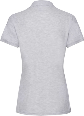 Майка поло серый-меланж женская