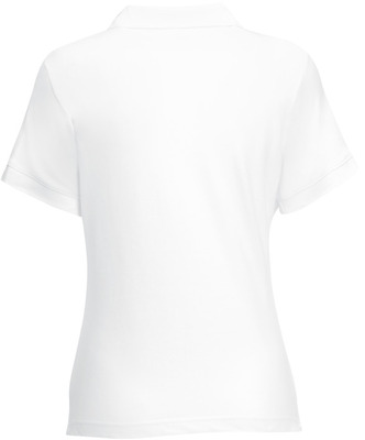 Майка поло белая женская