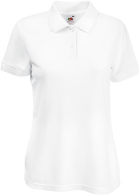 Майка поло белая женская