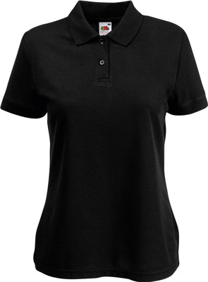 Майка поло черная женская