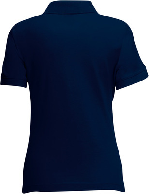 Майка поло темно-синяя женская