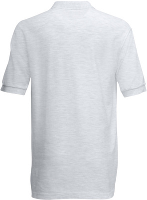 Майка поло серый меланж мужская