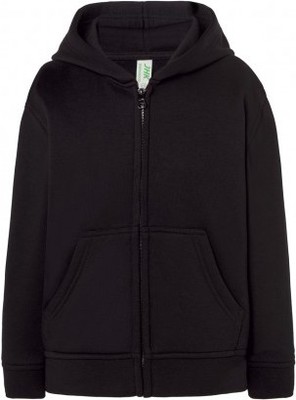 Детская черная толстовка байка худи на замке