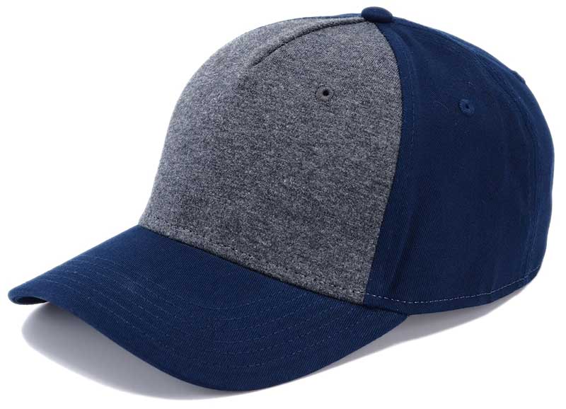 Кепка бейсболка меланж двухцветная темно-синяя
